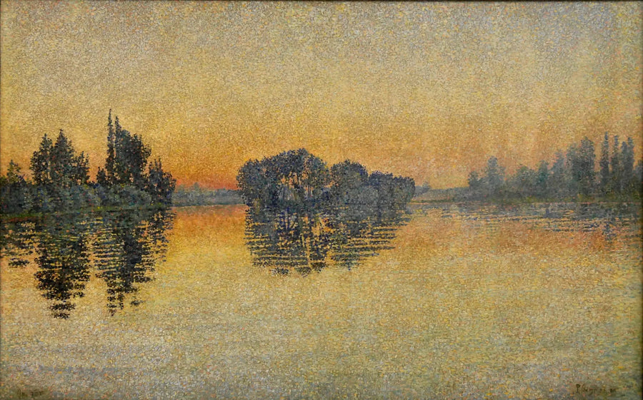 Pôr do sol, Herblay, Opus 206 - Paul Signac