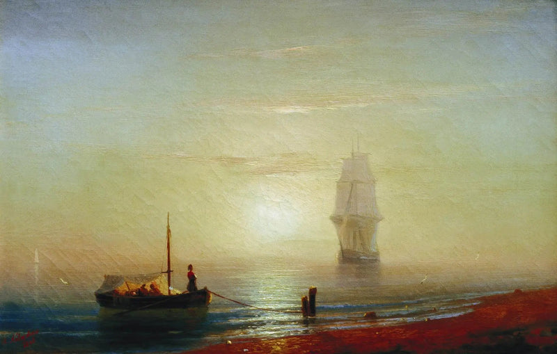 Pôr do sol no mar - Ivan Aïvazovski