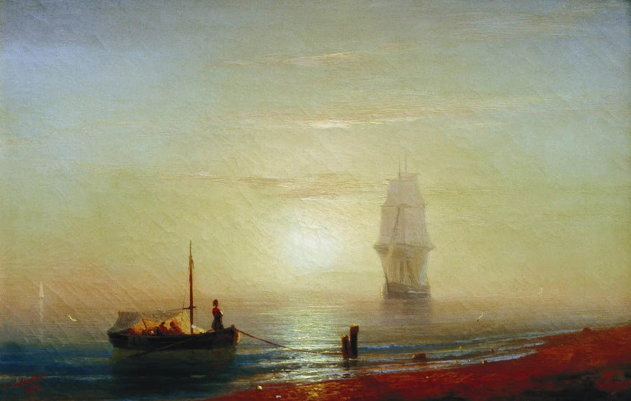 Pôr do sol no mar - Ivan Aïvazovski