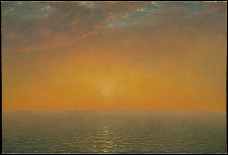 Pôr do sol no mar - John Frederick Kensett
