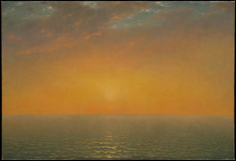 Pôr do sol no mar - John Frederick Kensett