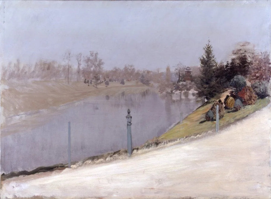 Pôr do sol sobre o Sena - Giuseppe De Nittis
