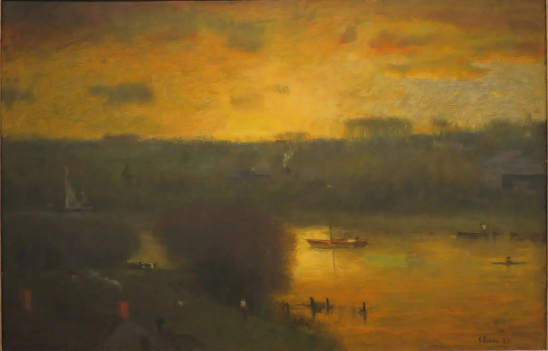 Pôr do sol sobre o Passaic - George Inness