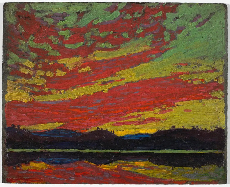 Pôr do sol - Tom Thomson
