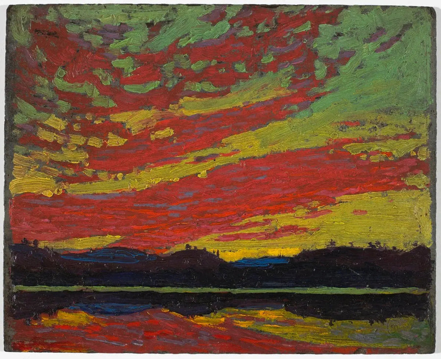 Pôr do sol - Tom Thomson