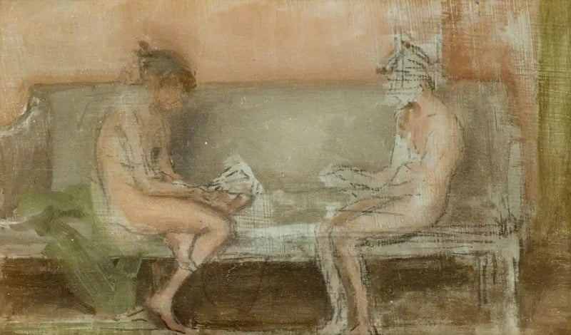 Cor de pele e prata: os jogadores de cartas - James Abbott McNeill Whistler
