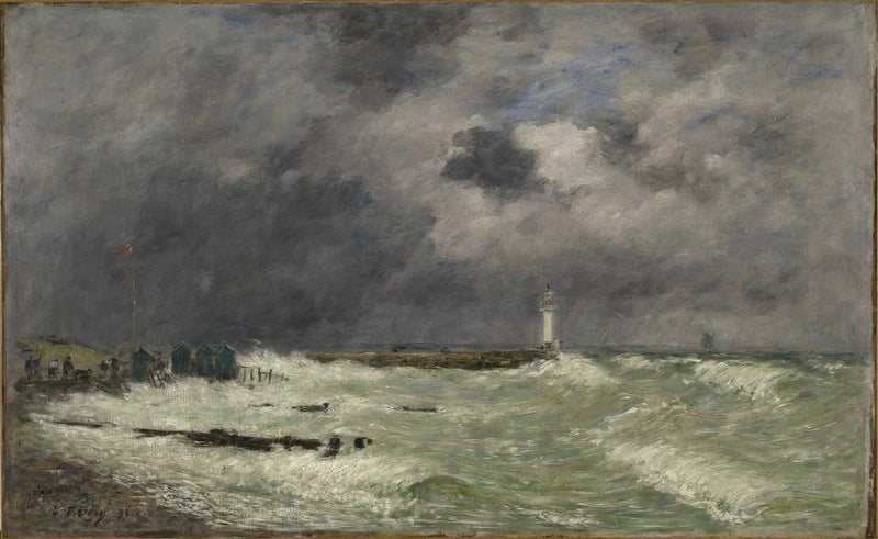Ventania diante de Frascati, Le Havre - Eugène Boudin
