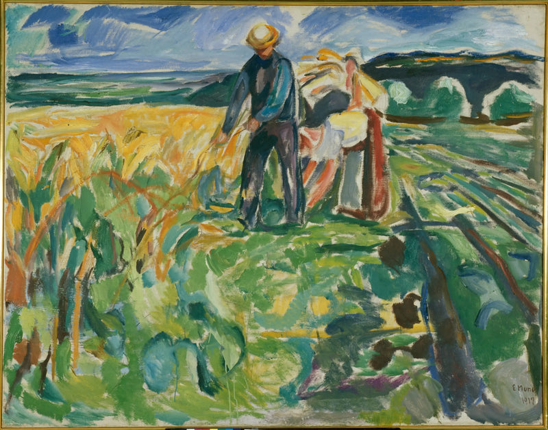 Colheita de Milho - Edvard Munch