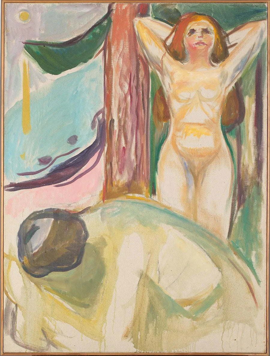 Casal nu na praia - Edvard Munch