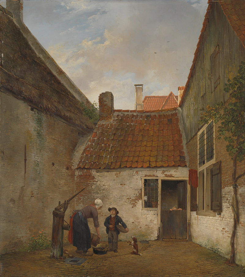 Cour - Andreas Schelfhout