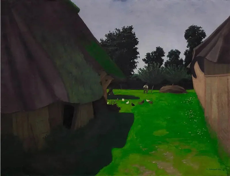 Pátio de fazenda - Félix Vallotton