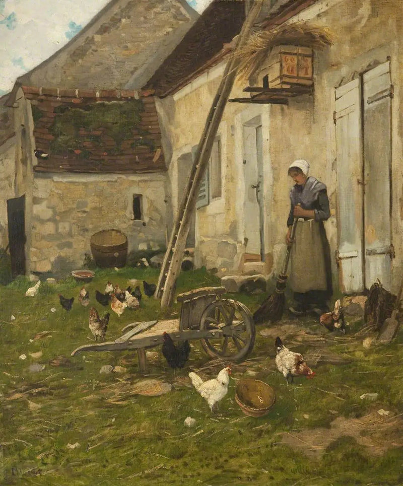Pátio de fazenda - Jean-François Millet