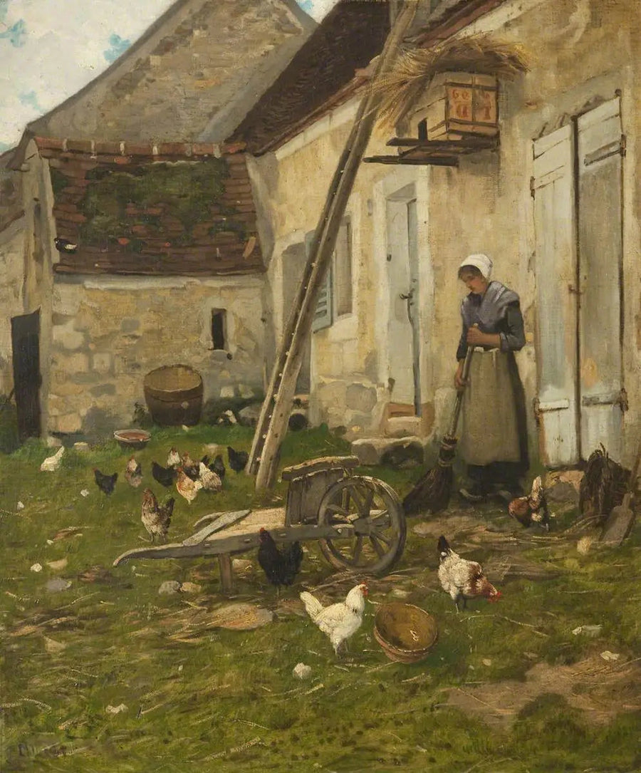 Pátio de fazenda - Jean-François Millet