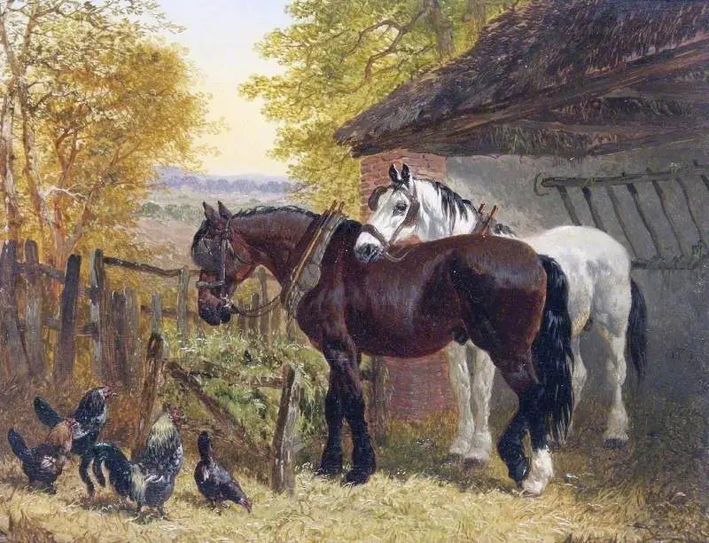 Pátio da fazenda - John Frederick Herring, Sr.