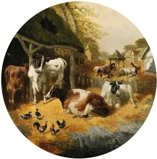 Pátio da fazenda - John Frederick Herring, Sr.
