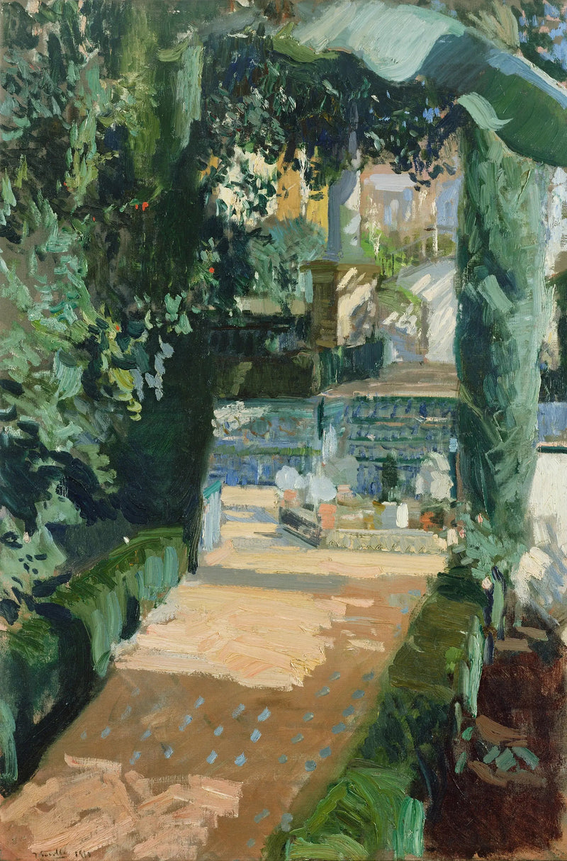 Cour das Danças, Alcázar, Sevilha - Joaquín Sorolla