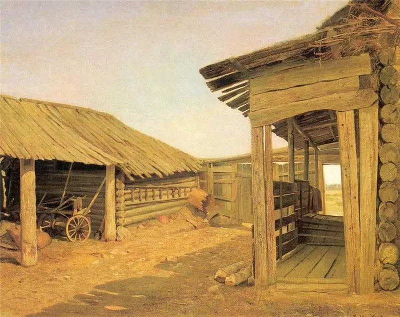 Pátio da aldeia - Ivan Chichkine