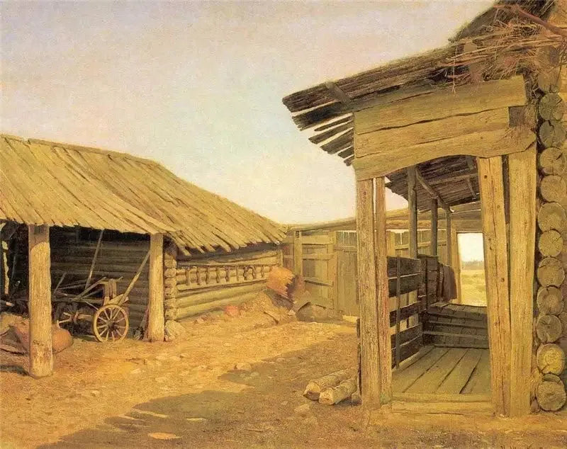 Pátio da aldeia - Ivan Chichkine