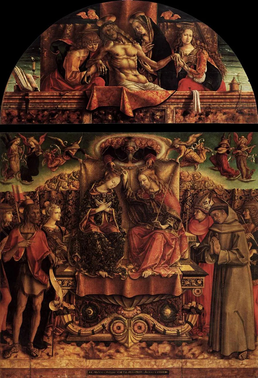 Coronação da Virgem - Carlo Crivelli