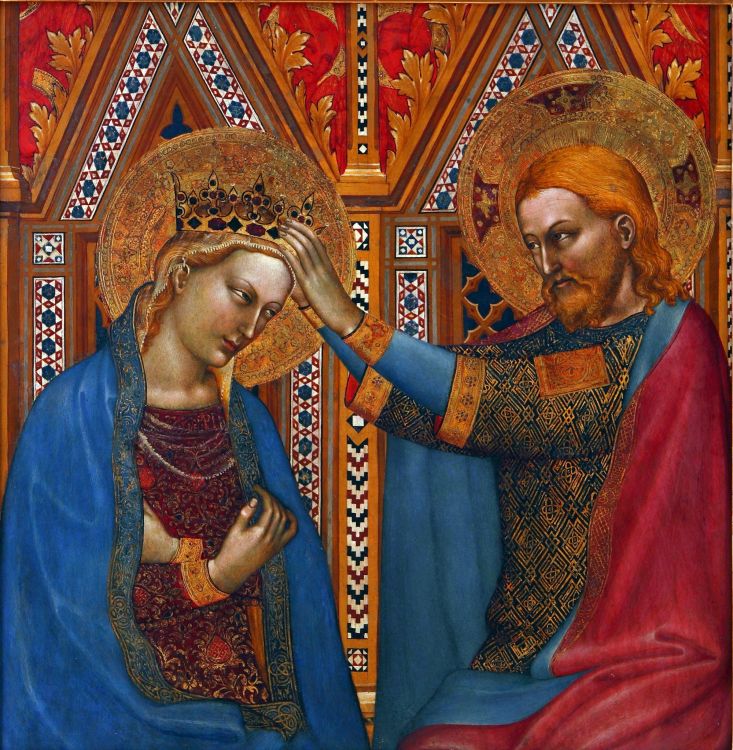 Couronnement de la Vierge - Giovanni da Milano image 1 copie de tableau peinte à la main