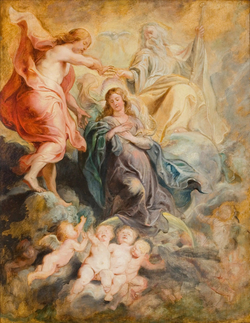 Coronação da Virgem - Peter Paul Rubens