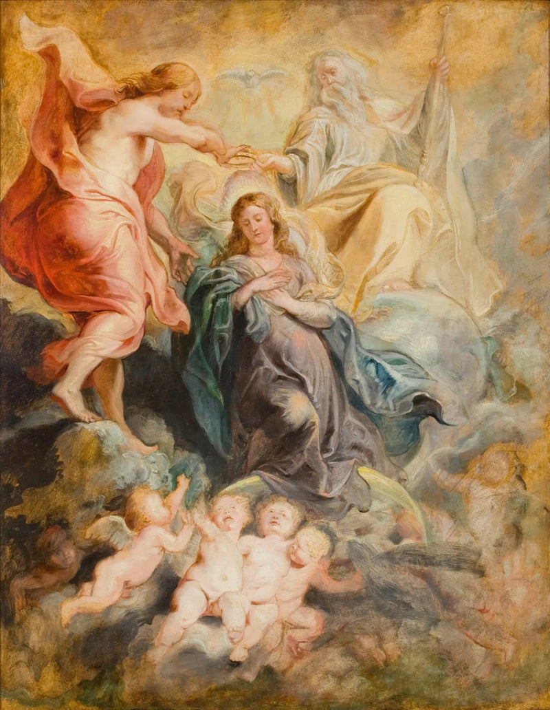 Coronação da Virgem - Peter Paul Rubens
