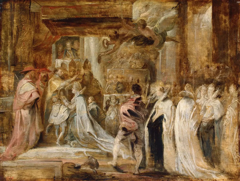 Coronação de Maria de Médici - Peter Paul Rubens