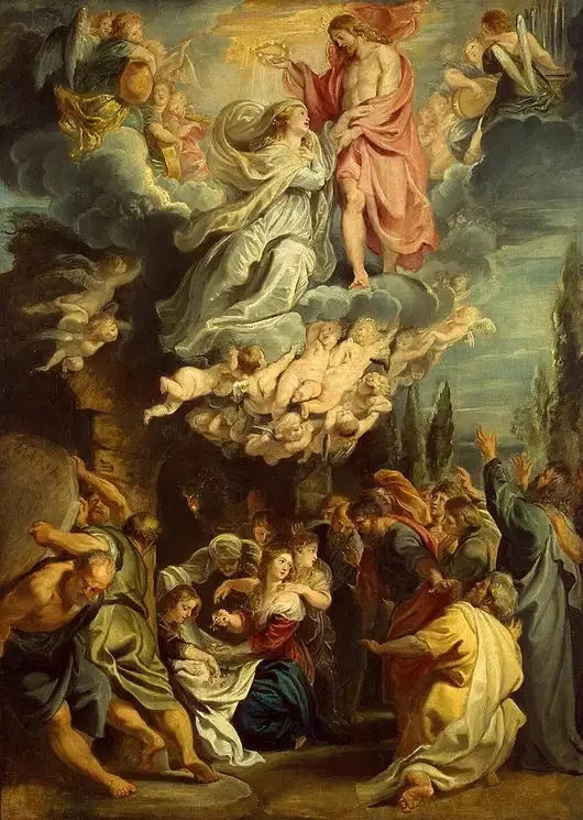 Coronação e Assunção da Virgem - Peter Paul Rubens