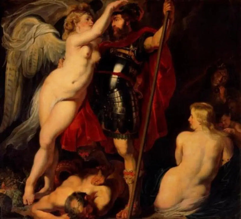 Coronando o herói - Peter Paul Rubens