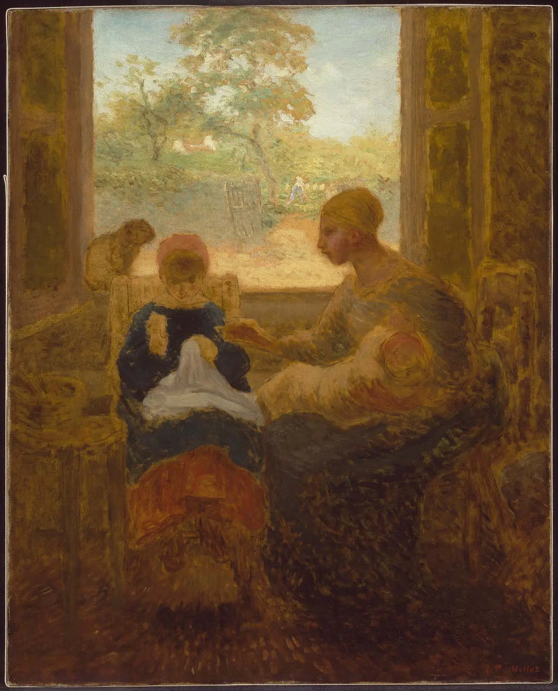 Aula de costura - Jean-François Millet