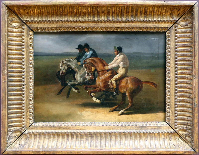Corrida de cavalos montados - Théodore Géricault