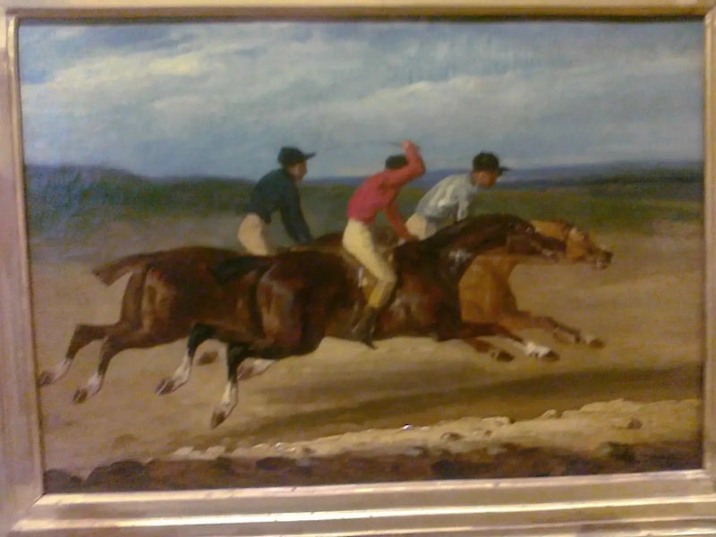 Corrida de cavalos montados - Théodore Géricault