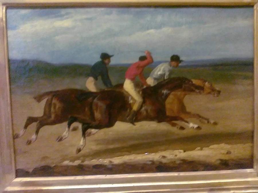 Corrida de cavalos montados - Théodore Géricault
