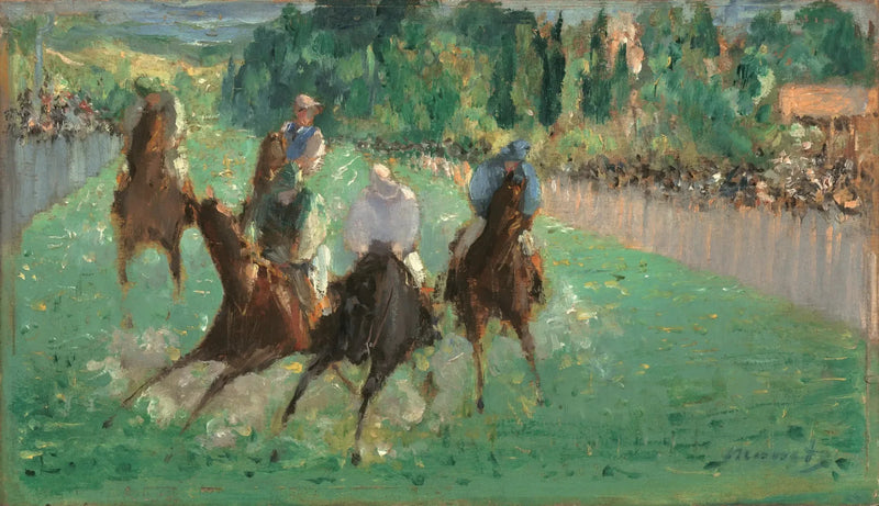 Corridas em Longchamp - Édouard Manet