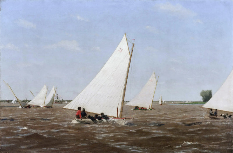 Regatas de veleiros no Delaware - Thomas Eakins