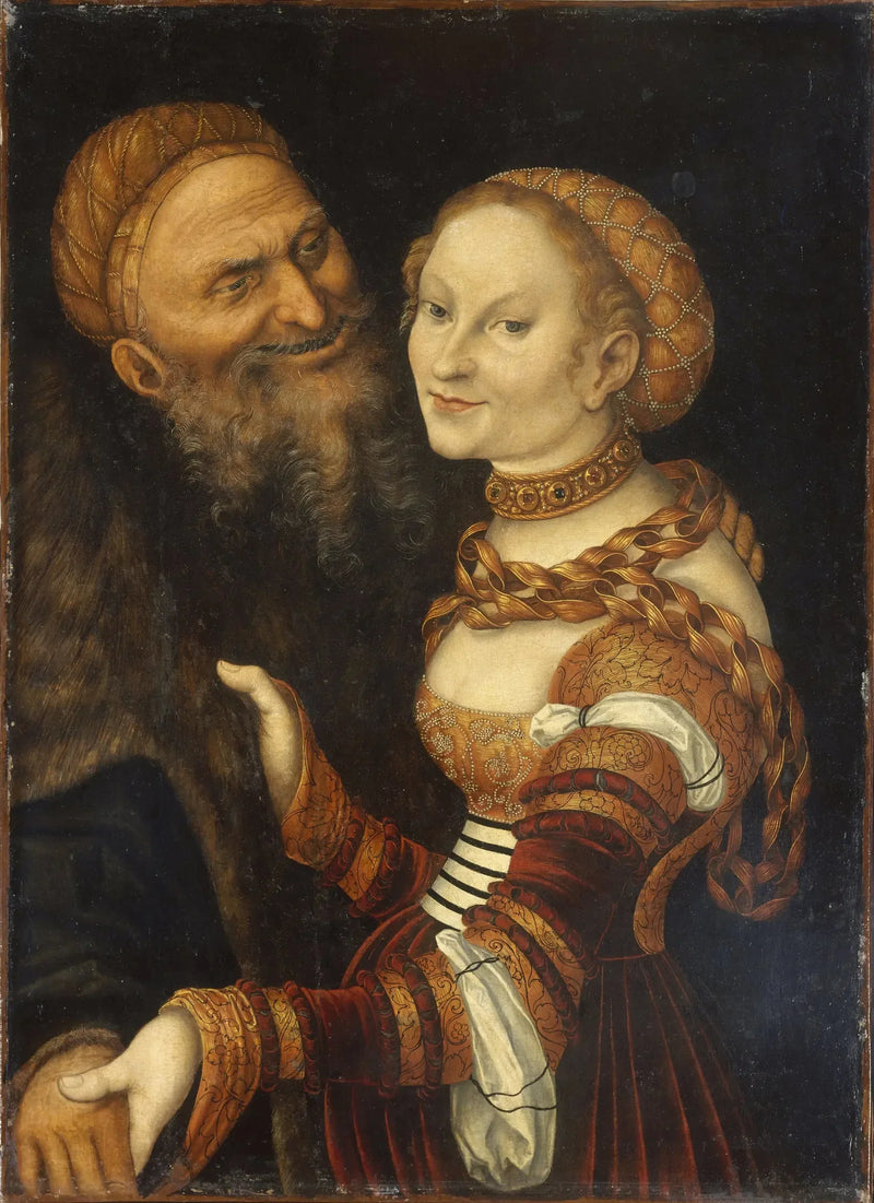 Cortisana e Ancião - Lucas Cranach, o Velho