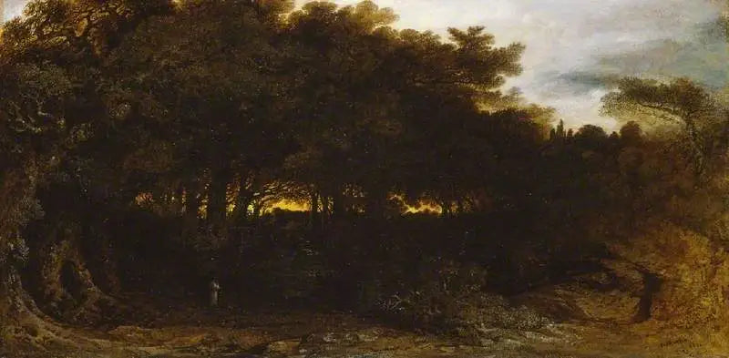 Crepúsculo na floresta - John Martin