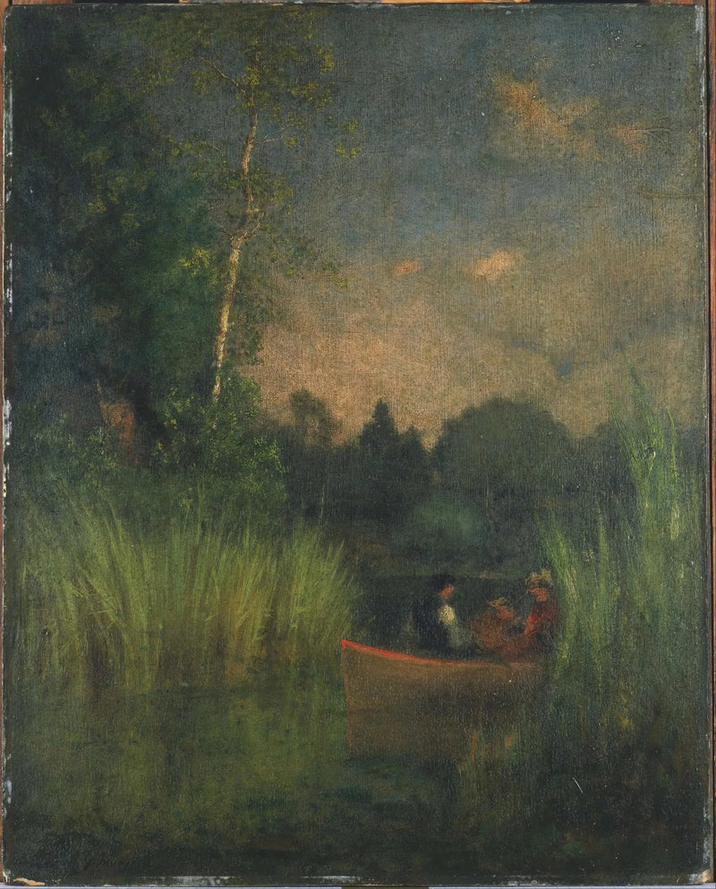 Crepúsculo entre os juncos (baía de Alexandria) - George Inness