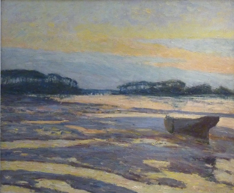 Crepúsculo amarelo sobre as vasières, Loctudy - Maxime Maufra