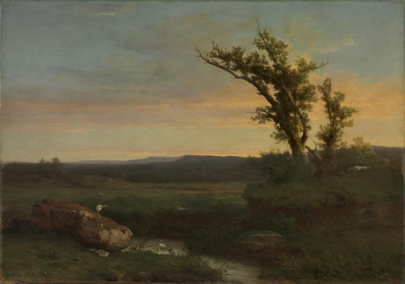 Crepúsculo na fazenda - George Inness