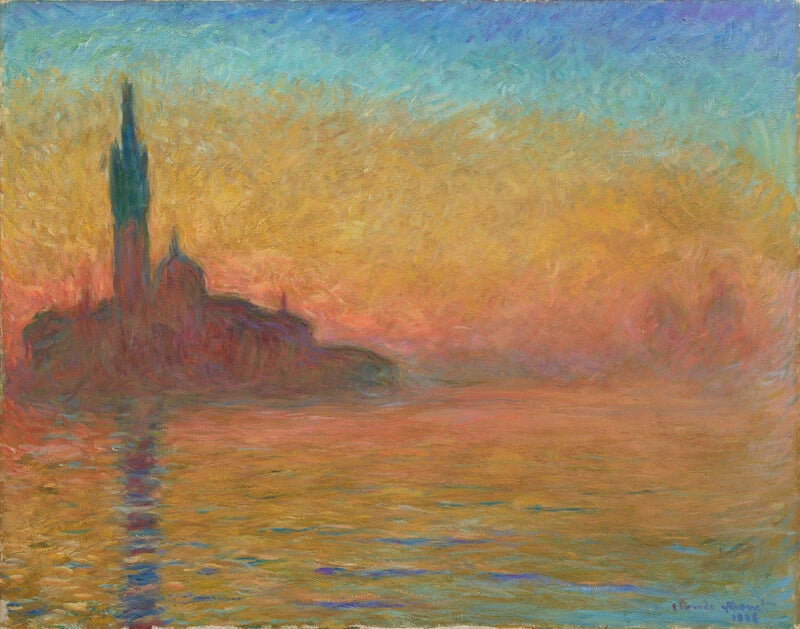 Crépuscule à Venise de Claude Monet, 1908 – Artizon Museum, Wildenstein 1769