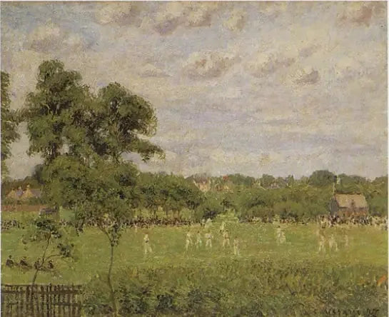 Críquete em Bedford Park, Londres - Camille Pissarro