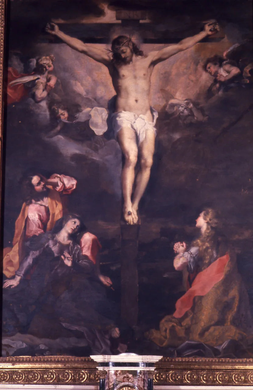 Crocifisso com a Madonna, São João e Maria Madalena - Federico Barroci