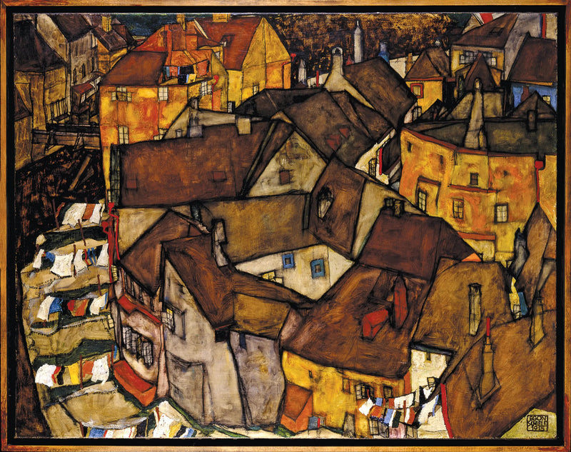 Croissant de Casas (A Pequena Cidade V) - Egon Schiele