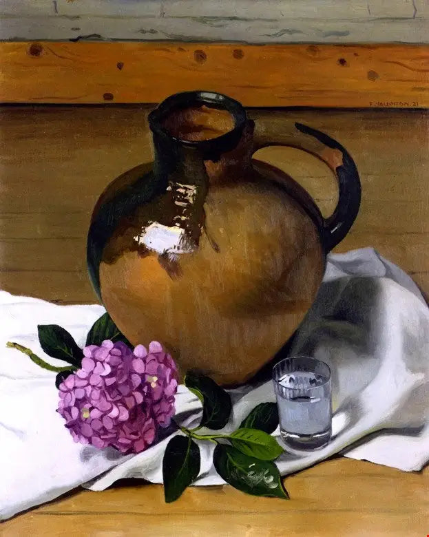 Cálice e hortênsia - Félix Vallotton