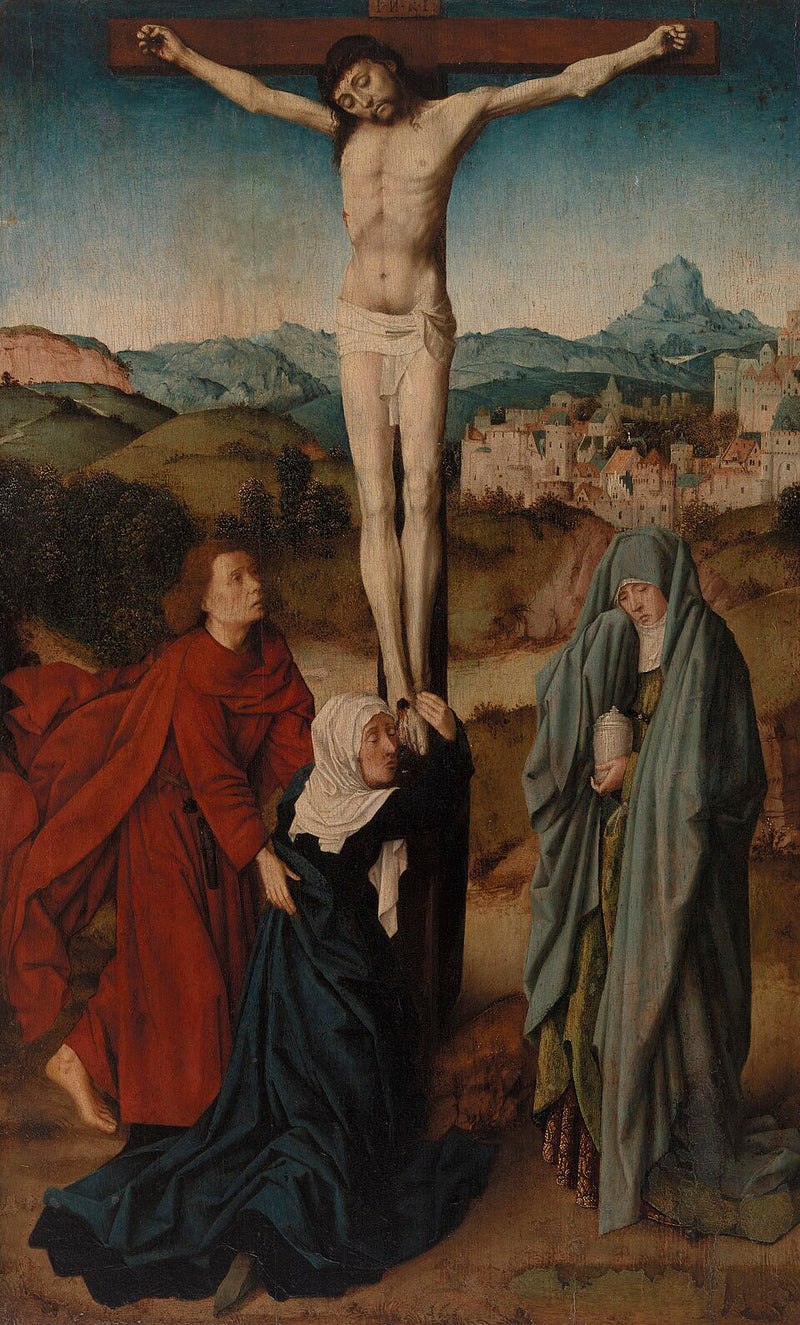 Crucificação com a Virgem, São João e Maria Madalena - Gérard David