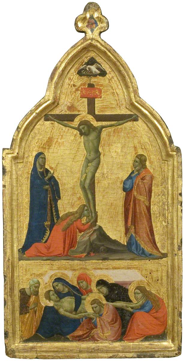 Crucificação e Lamentação - Taddeo Gaddi