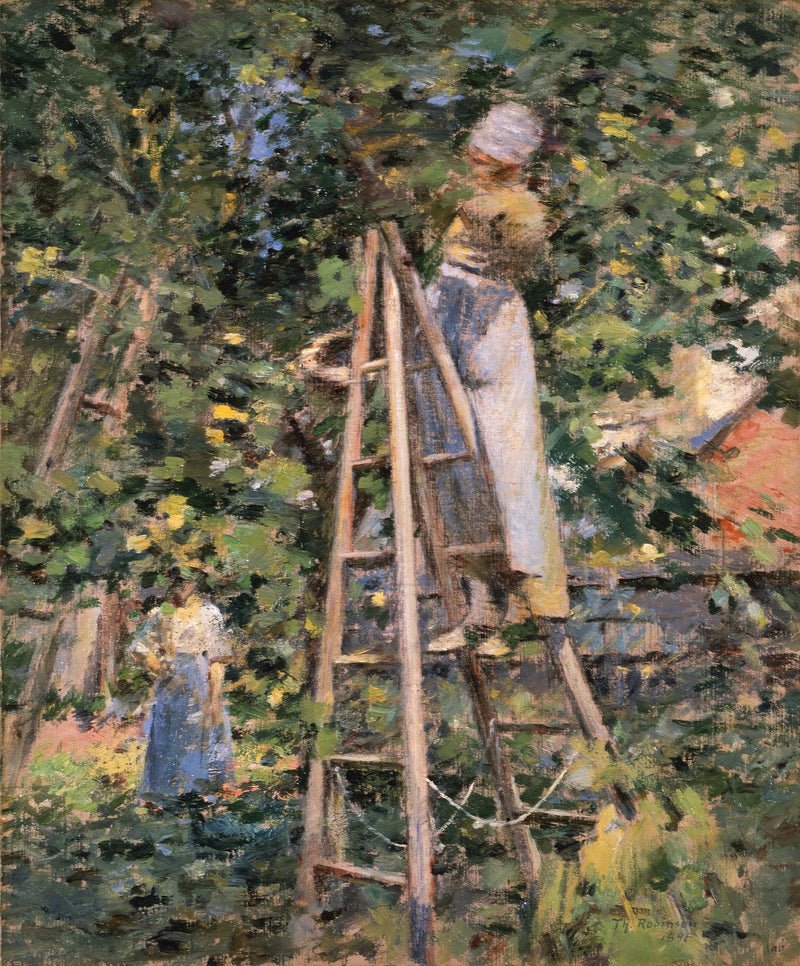 Colheita de ameixas - Theodore Robinson
