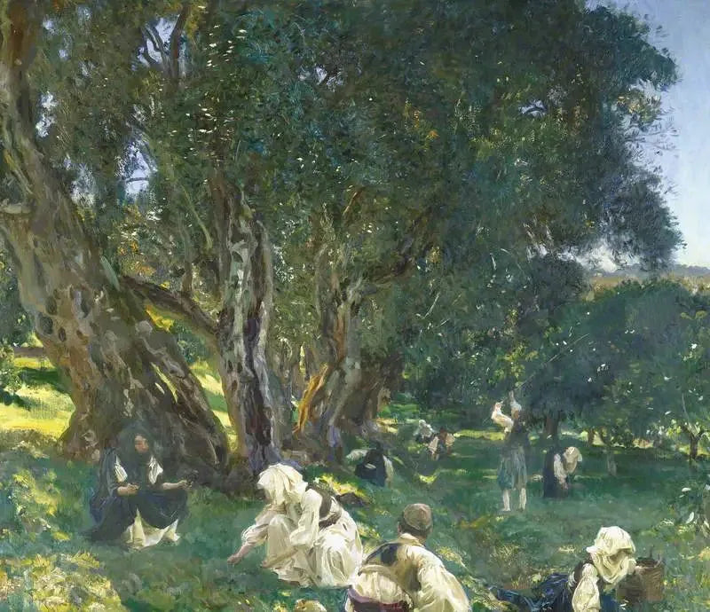 Colhedores de azeitonas albaneses - John Singer Sargent