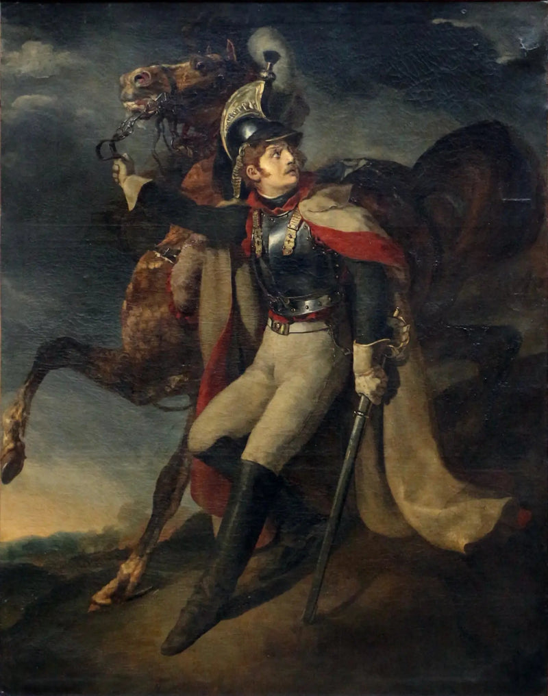 Cuirassier ferido deixando o fogo - Théodore Géricault